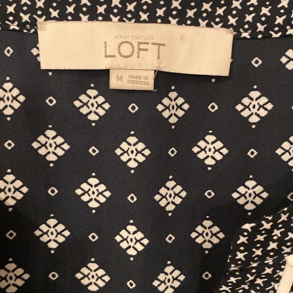 Loft Long sleeve blouse -M - Picture 3 of 9